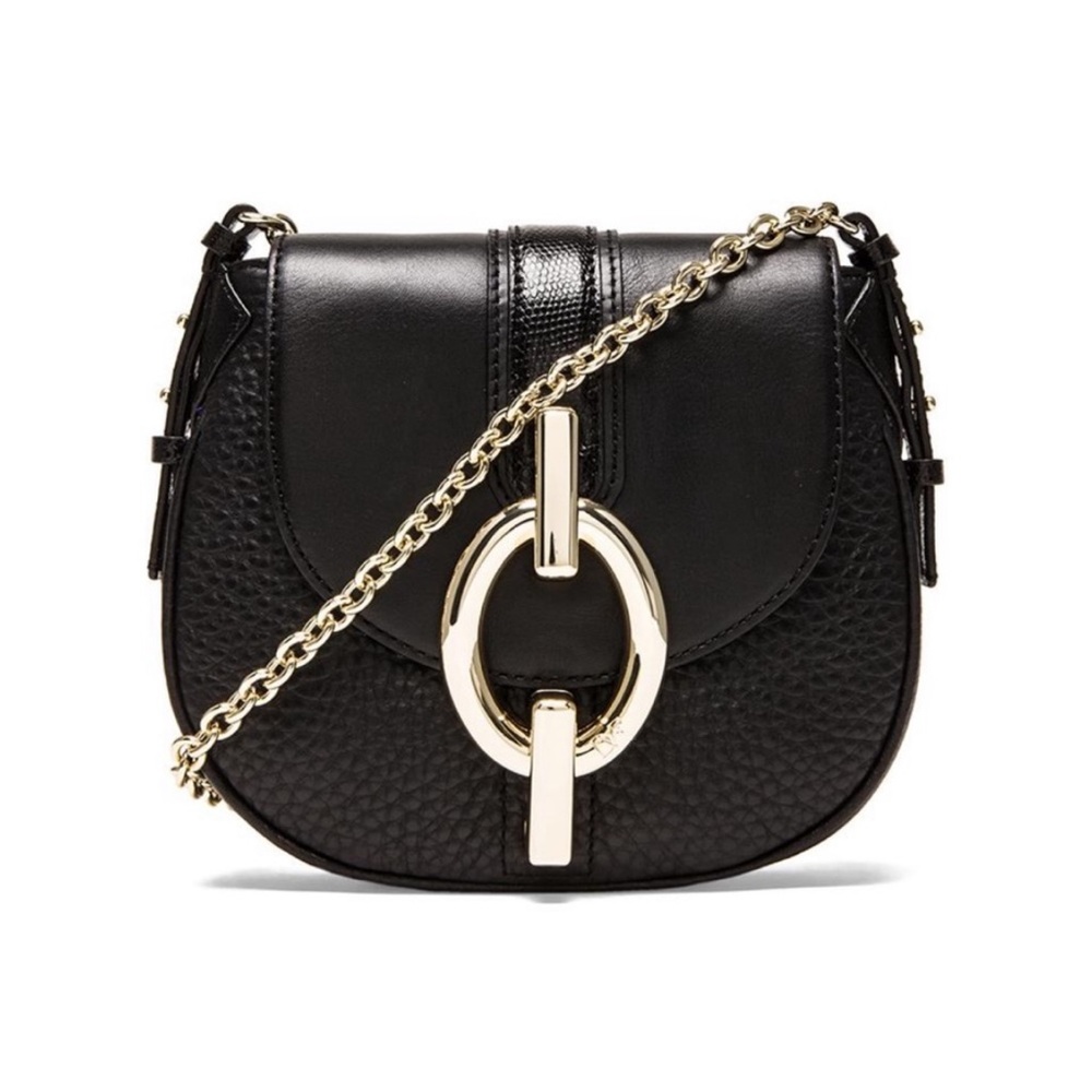 DVF Sutra Black Mini Crossbody Bag